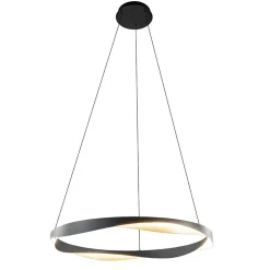 Hanglamp Ascoli 85 ring zwart/matgoud