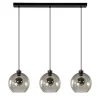 Hanglamp balk 3L smoke bolglas