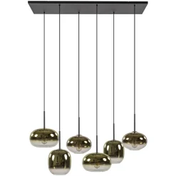 Hanglamp Bellini 6L zwart/gradient gold