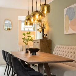 Hanglamp Bellini 6L zwart/gradient gold