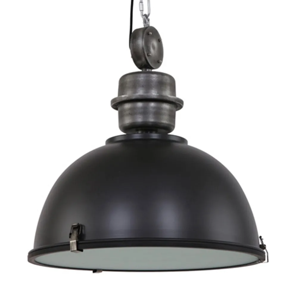 Hanglamp Bikkel 52 zwart industrieel