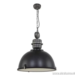 Hanglamp Bikkel 52 zwart industrieel
