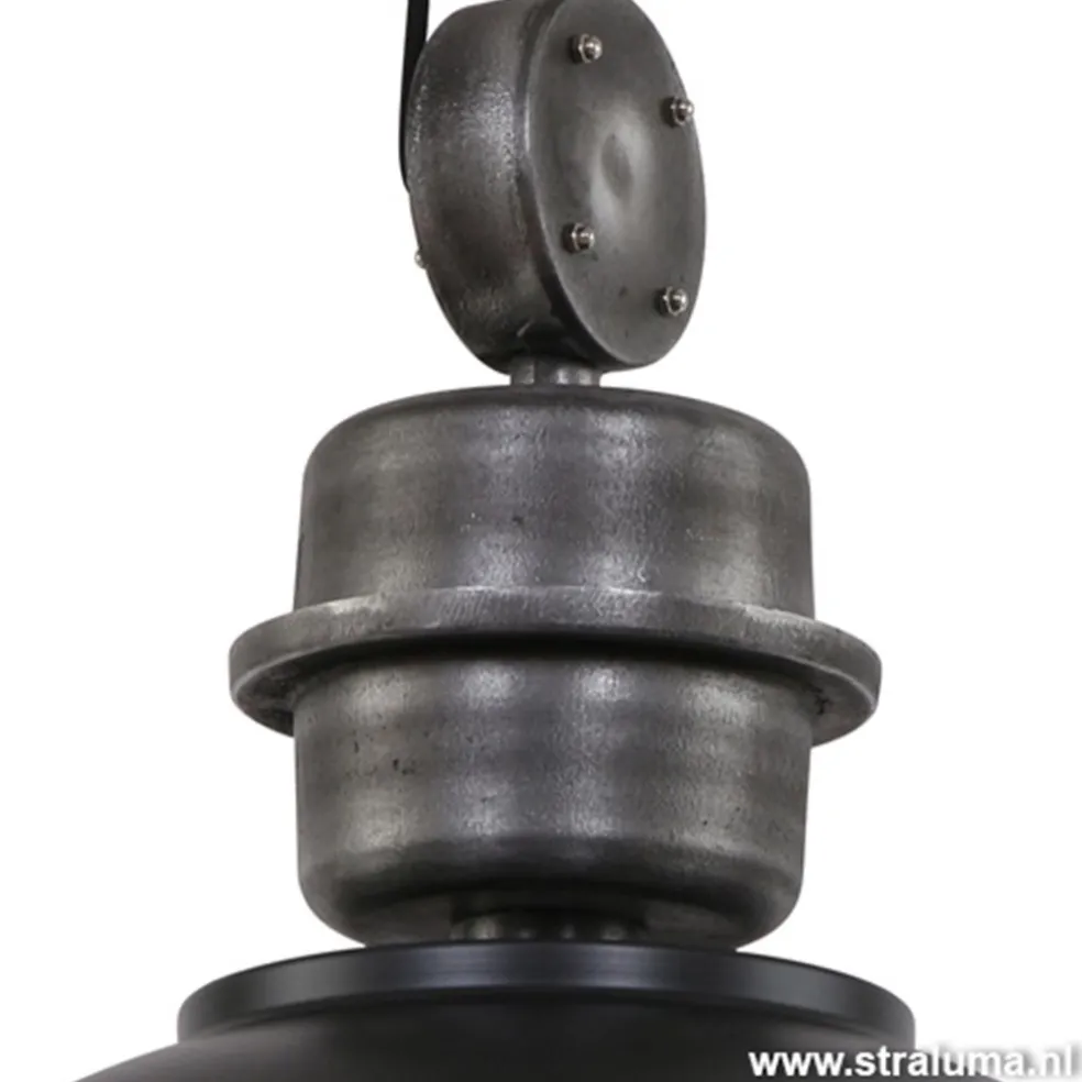 Hanglamp Bikkel 52 zwart industrieel