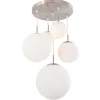 Hanglamp bol Bollique 5x glas wit