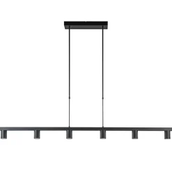 Hanglamp Bounce 6L 160cm zwart