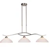 Hanglamp Capri staal glas eettafel