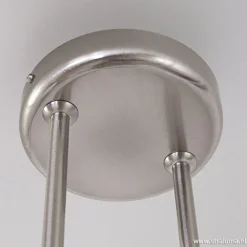 Hanglamp Capri staal glas eettafel