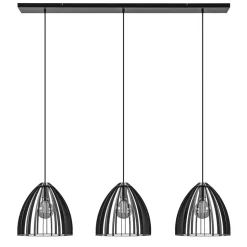 Hanglamp Dean 3-lichts zwart
