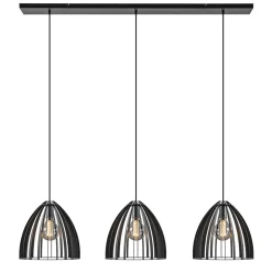 Hanglamp Dean 3-lichts zwart