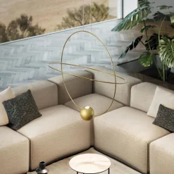 Hanglamp Elara 80 goud