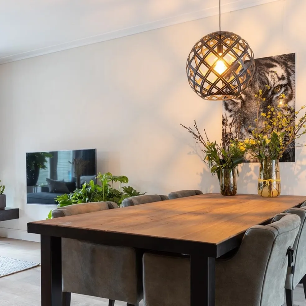 Hanglamp Emma bol zwart 50cm