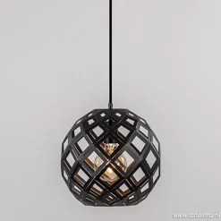 Hanglamp Emma bol zwart 30cm