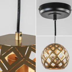 Hanglamp Emma 30cm matgoud