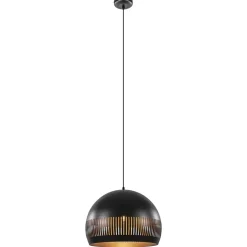 Hanglamp Globo 50cm zwart/goud
