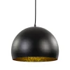Hanglamp Jaicey bol zwart/goud