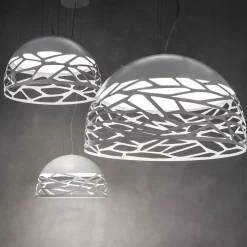 Hanglamp Kelly koepel 60cm wit