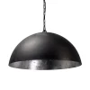 Hanglamp koepel 60cm gunmetal/silverleaf