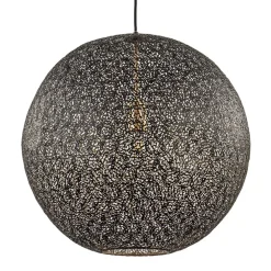 Hanglamp Oronero bol zwart/goud 50cm