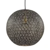 Hanglamp Oronero bol zwart/goud 40cm