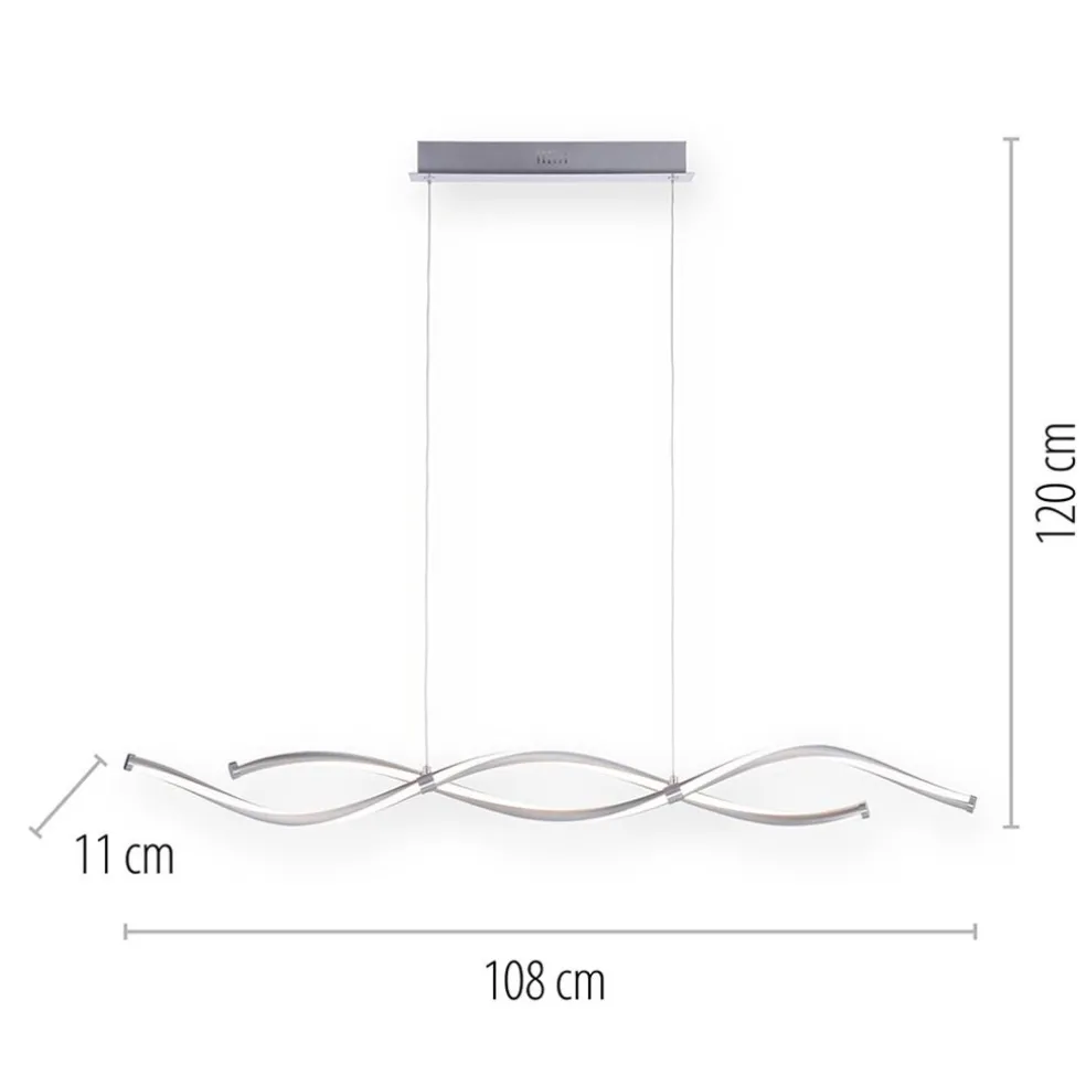 Hanglamp Q-Malina nikkel + afst.bed.cct