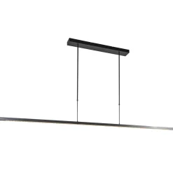Hanglamp Real zwart up+down 2xpush dtw