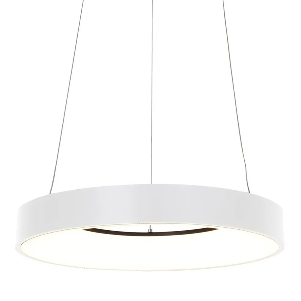 Hanglamp Ringlede wit 48cm