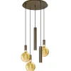 Hanglamp Riva 5l rond platinum