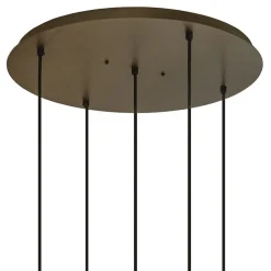 Hanglamp Riva 5l rond platinum