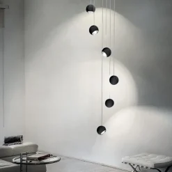 Hanglamp Spider Black 12cm