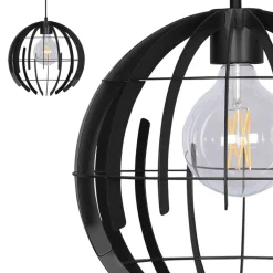 Hanglamp Terra 35cm zwart