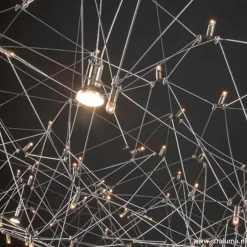 Hanglamp Universe staal 125+2x downlight