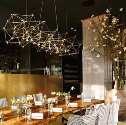 Hanglamp Universe staal 125+2x downlight