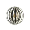 Hanglamp Woody 44 zwart/naturel hout