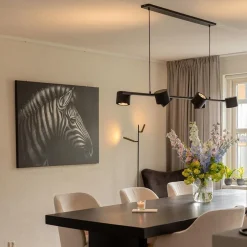 Hanglamp zwart 6L spot incl. gu10-111