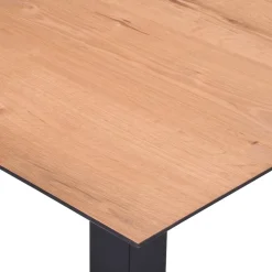 Horeca Bartafel vierkant 80x80 zwart met eiken