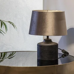 Houten lampvoet Paolu zwart exclusief kap