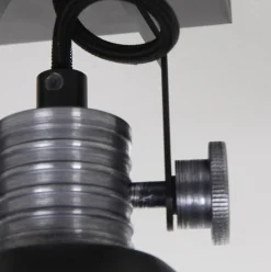 Industriële plafond/wandspot zwart inclusief LED