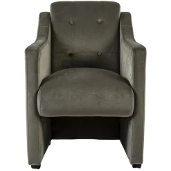 Klassiek landelijke eetkamerstoel op wieltjes