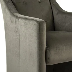 Klassiek landelijke eetkamerstoel op wieltjes