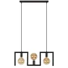 Kleine eettafel hanglamp zwart frame