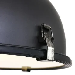 Kleine hanglamp Bikkel zwart industrieel