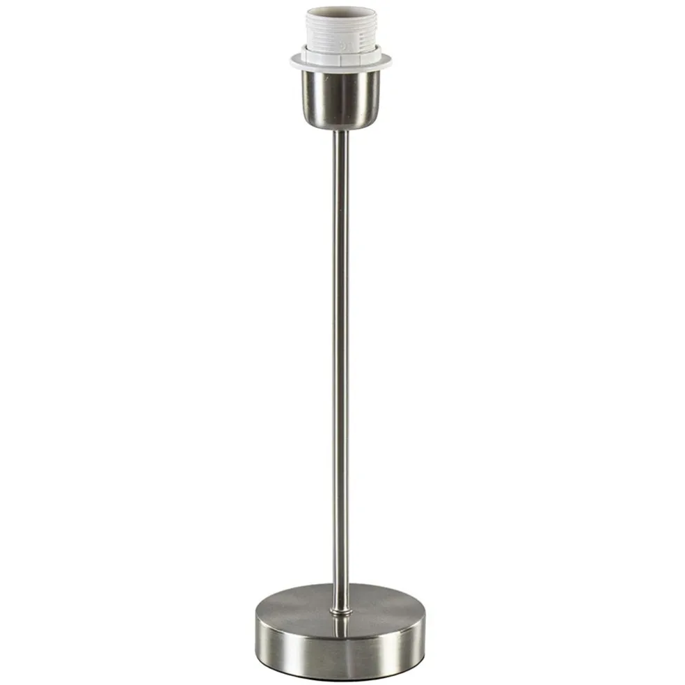 Kleine lampvoet Houston nikkel exclusief kap