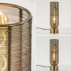 Kleine tafellamp Lezuza antiek brons