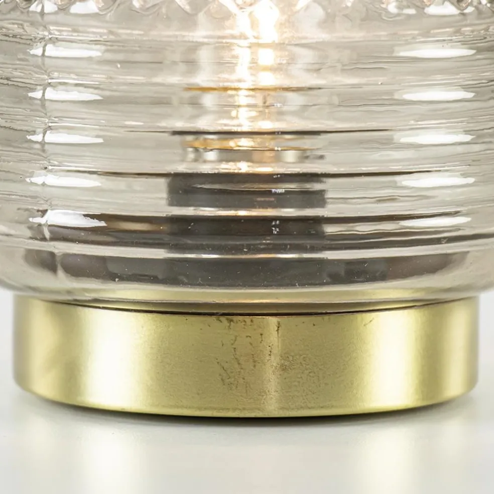 Kleine tafellamp warm lichtgrijs op batterijen Lipa van L&L