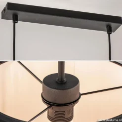 4-L Hanglamp met zwarte kappen