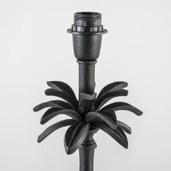 L&L lampvoet Armata mat zwarte palmboom