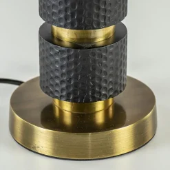 Lampvoet Azoyu zwart/brons exclusief kap