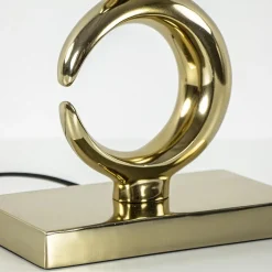 Lampvoet Maan light gold glossy metaal