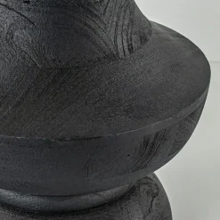 Lampvoet Nicolo zwart hout exclusief kap