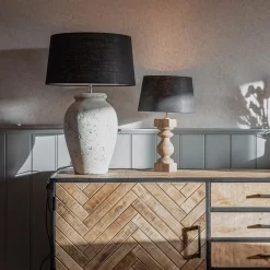 Landelijke stenen lampvoet Vulsini 50 cm